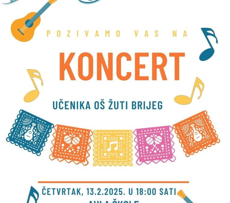 Koncert učenika OŠ Žuti brijeg 2025.