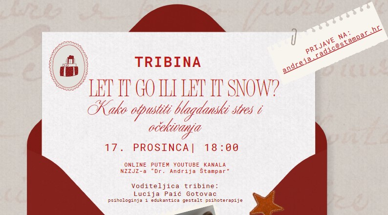 Tribina za roditelje – LET IT GO ILI LET IT SNOW?