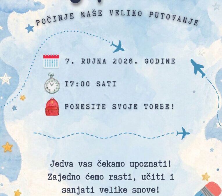 Prvašići – Prvi nastavni dan 2026./2027.